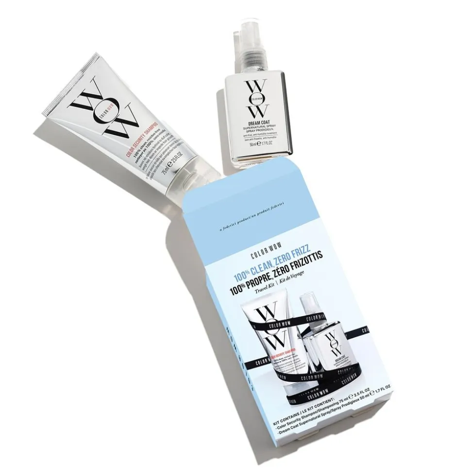 100% Clean, Zero Frizz - Hårplejesæt i rejsestørrelse