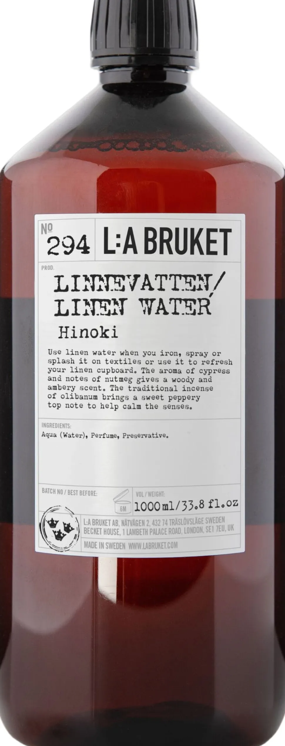 294 Linen Water Hinoki 1000 ml
