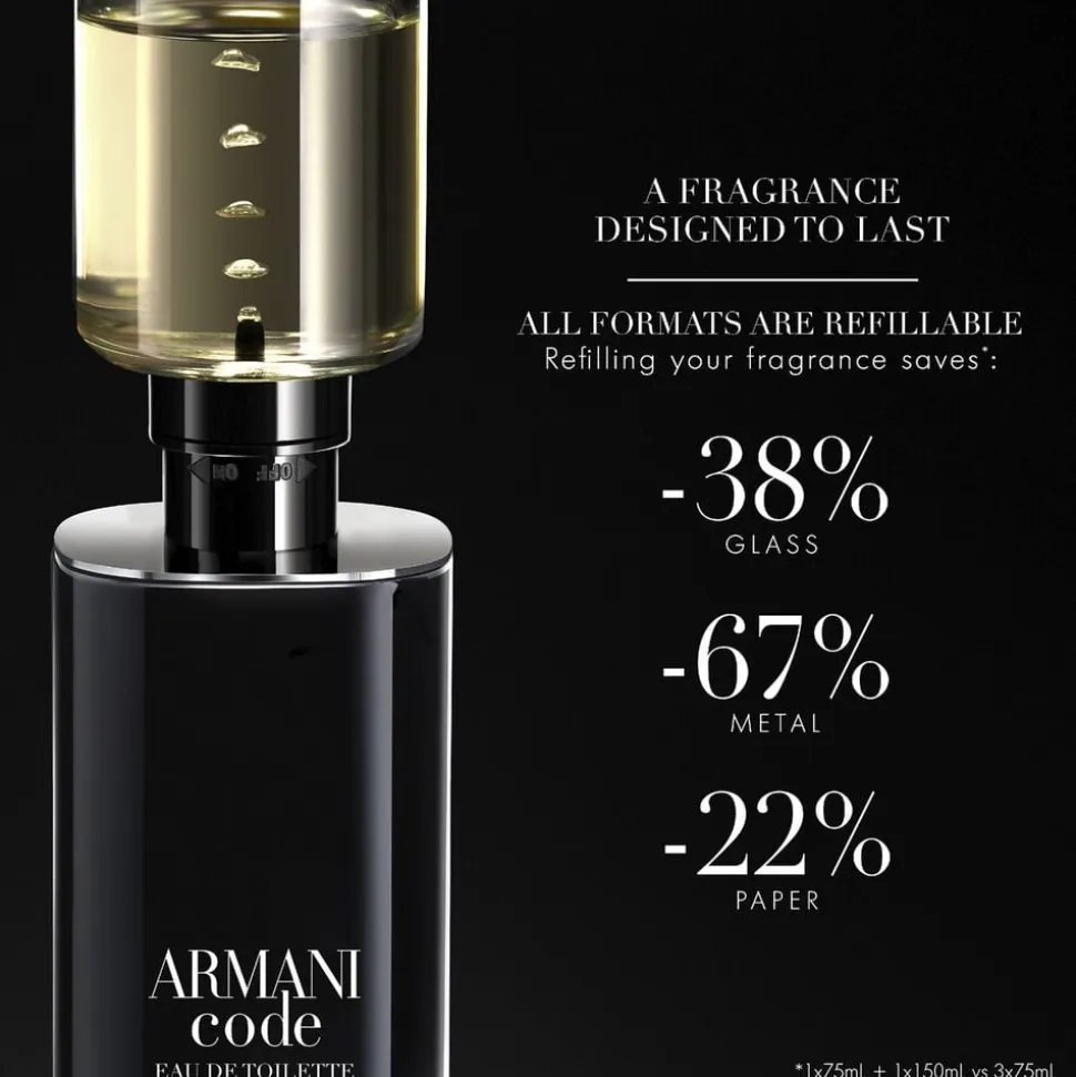 Armani Code Eau de Toilette Refill 150ml