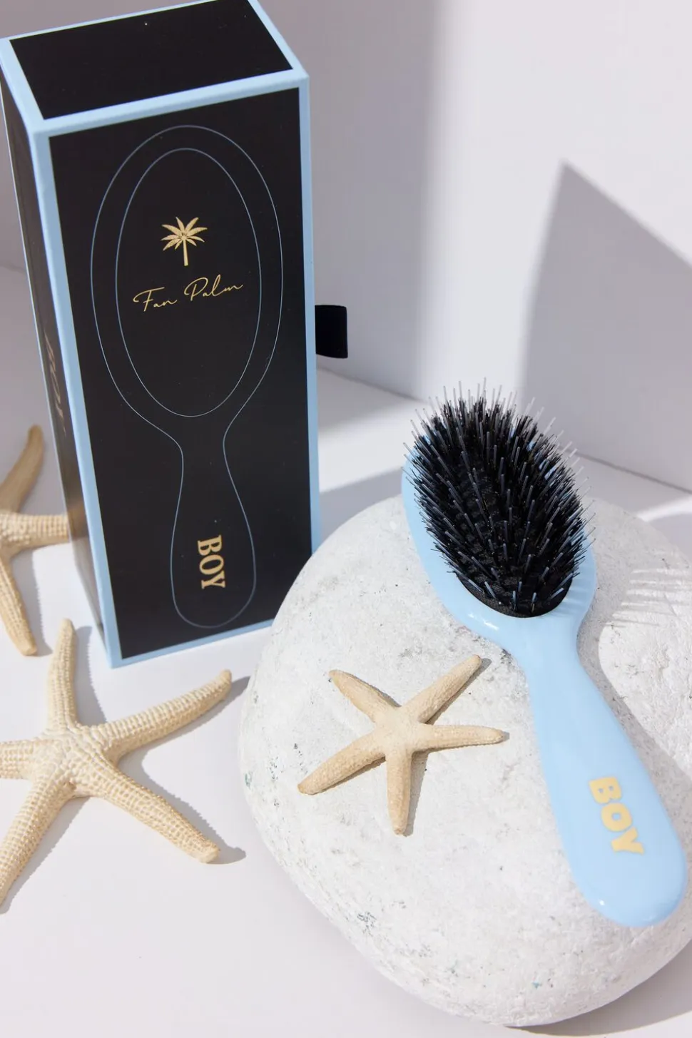 Boar- & Nylon Brush blue ""boy"" small
