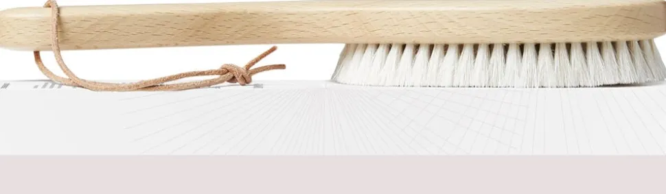 BUFF NATURLIG TØRBØRSTE - long handle
