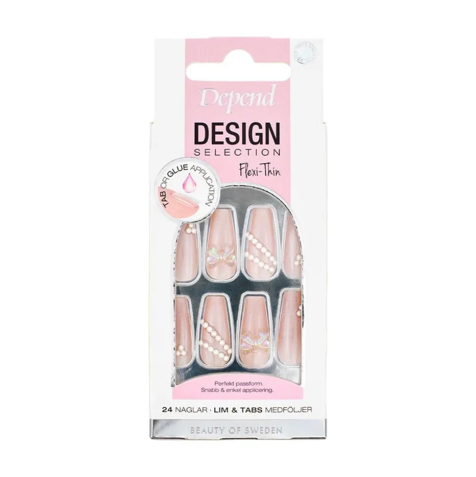 Depend kunstige negle Design Selection Pink Shimmer Decor Co