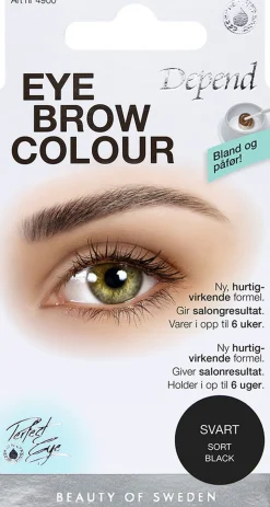 Eyebrow colour Black