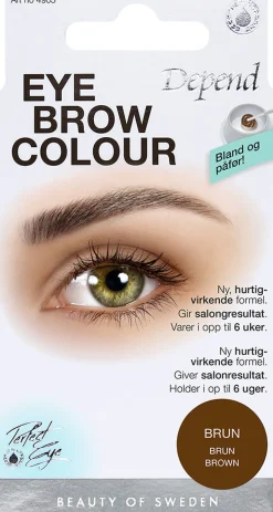Eyebrow colour Brown