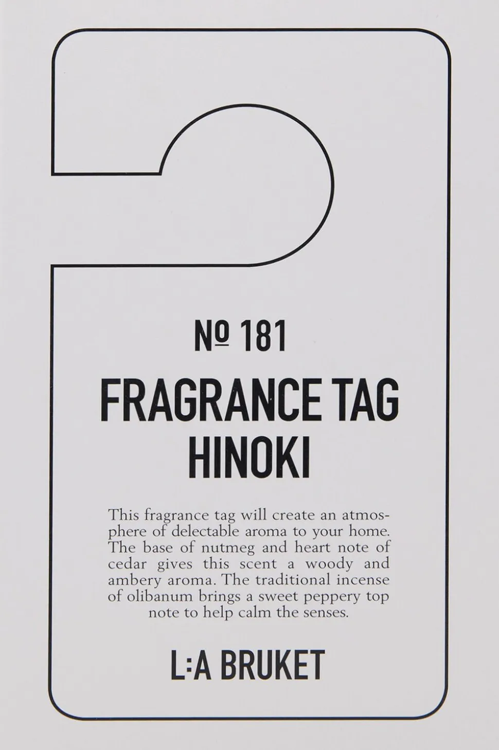 Fragrance Tag Hinoki