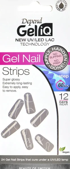 Gel iQ Gel Nail Strips Semi cured n