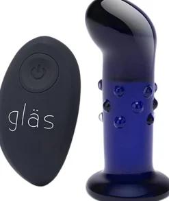 GLAS - RECHARGEABLE REMOTE CONTROLLED VIBRATING DOTTED G-SP