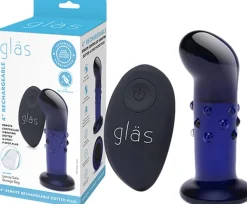 GLAS - RECHARGEABLE REMOTE CONTROLLED VIBRATING DOTTED G-SP