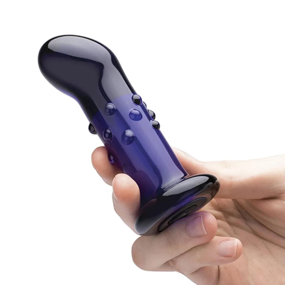 GLAS - RECHARGEABLE REMOTE CONTROLLED VIBRATING DOTTED G-SP