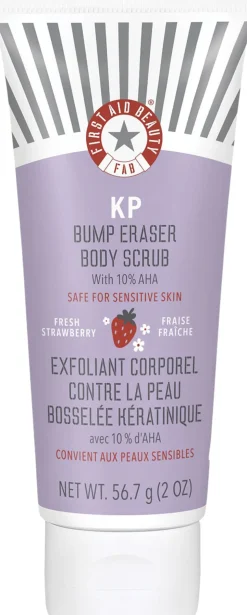 KP Body Scrub Strawberry - Bodyscrub med AHA Jordbærduft Omgående virk