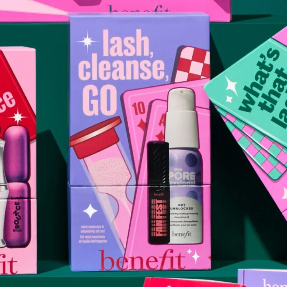 Lash, Cleanse, GO - Gavesæt med mini mascara og Cleansing Oil