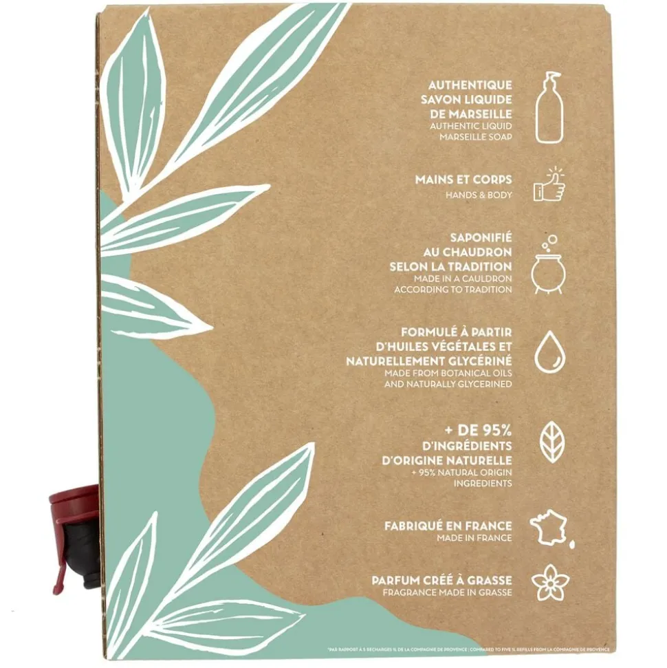 LIQUID MARSEILLE SOAP REFILL COTTON FLOWER 3 L