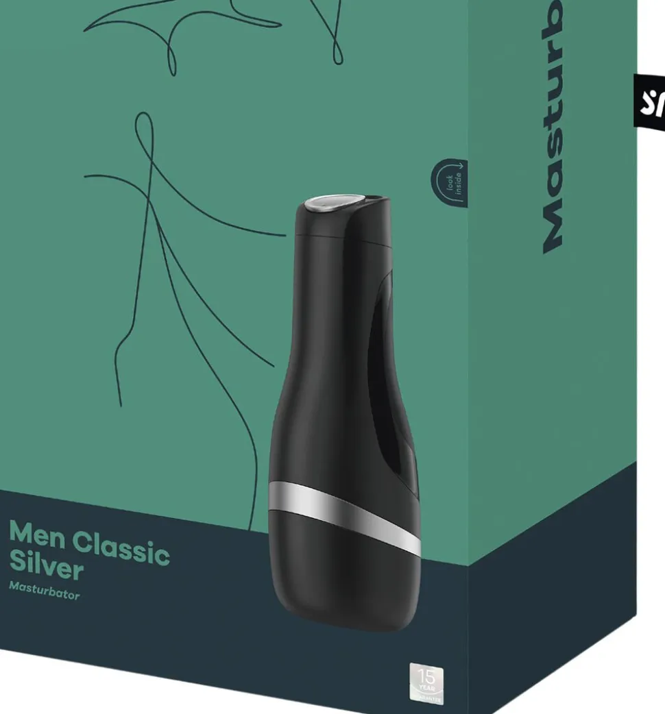 Men Classic Silver Penis Vibrator