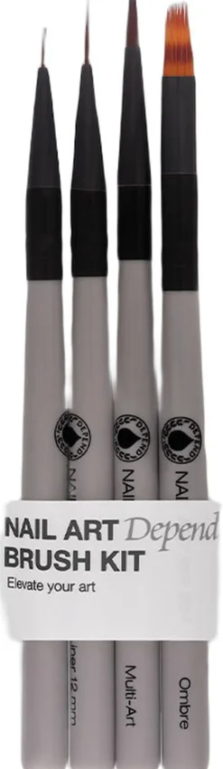 Nail Art Brush Kit 4 psc.