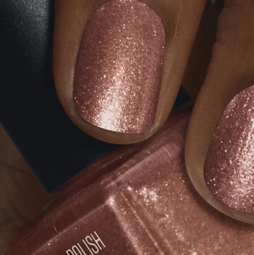 Nail Polish Copper Glitter