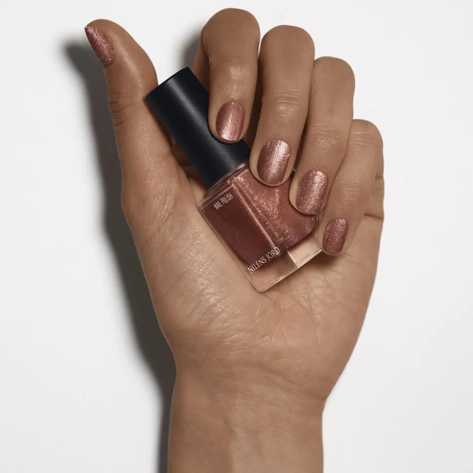 Nail Polish Copper Glitter