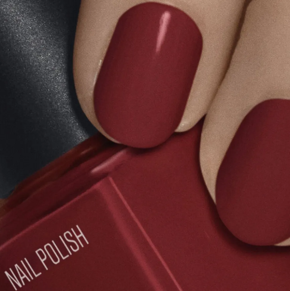 Nail Polish Maroon Red