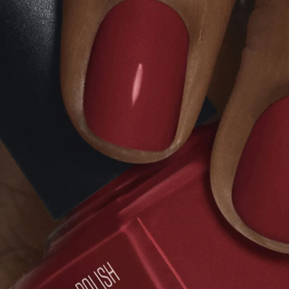 Nail Polish Maroon Red