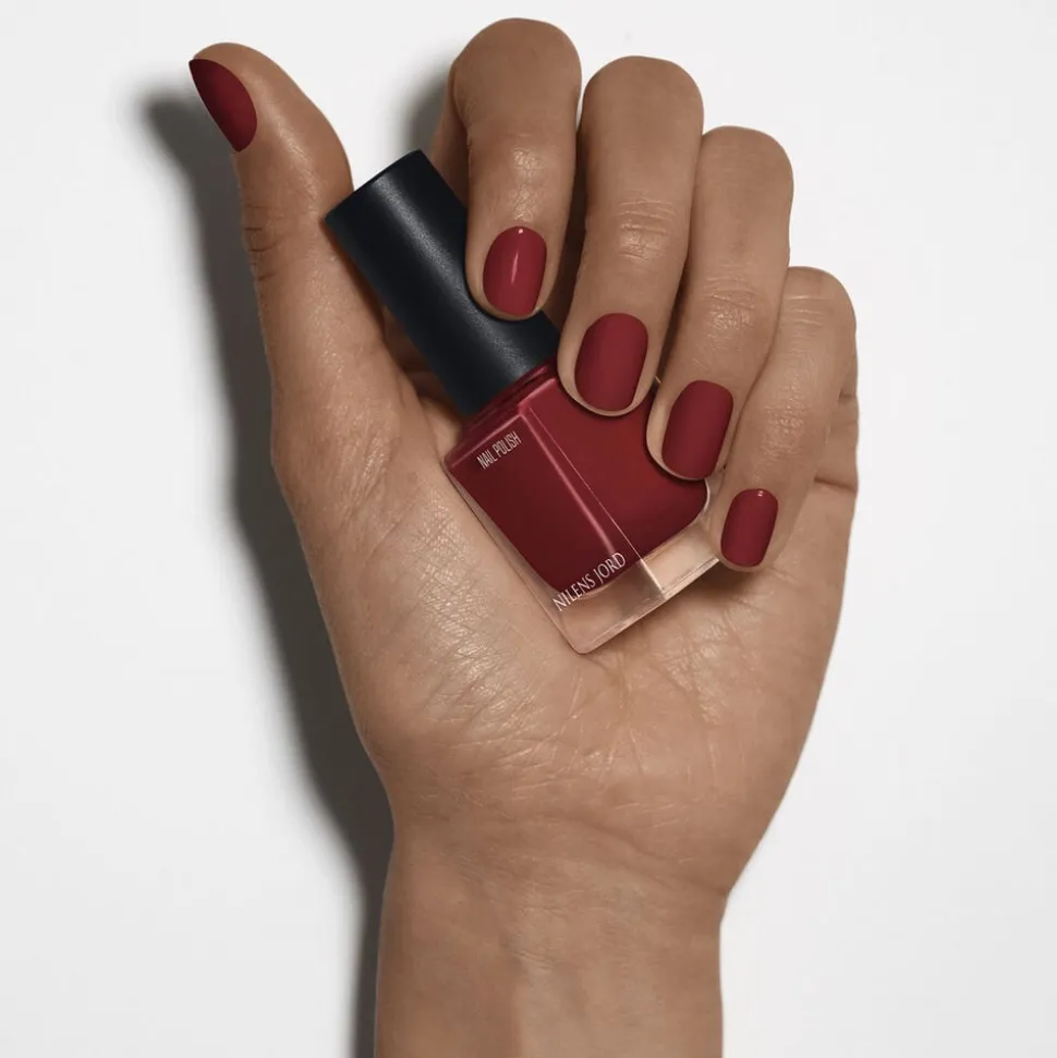 Nail Polish Maroon Red