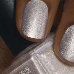 Nail Polish Silver Glitter
