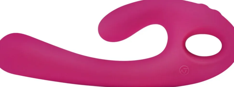 NOMI TANG - FLEX BI BENDABLE DUAL STIMULATION VIBRATOR RED V