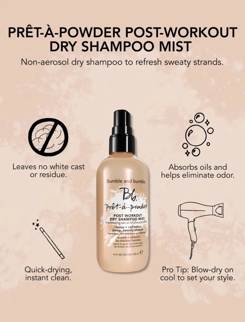 Pret a Powder Post Workout Mist 120 ml