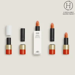 Rouge Hermès, poppy lip shine refill