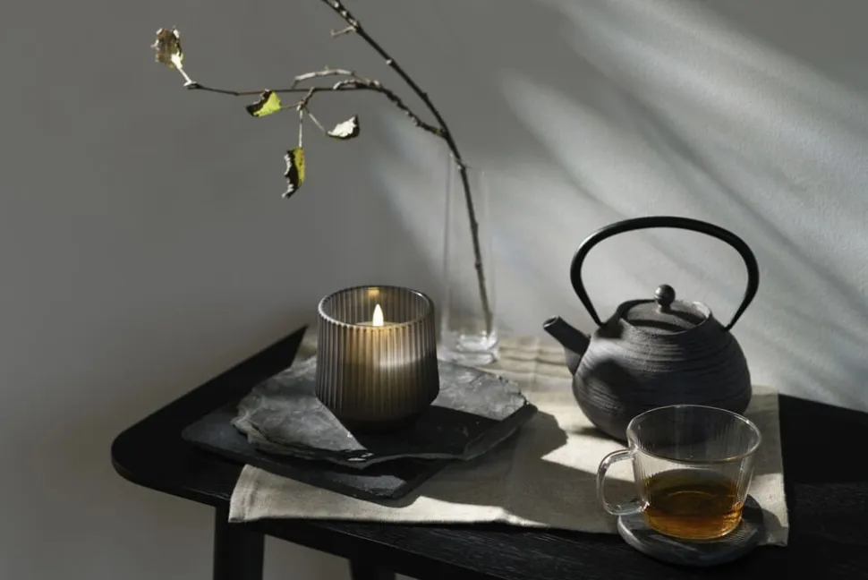 Scented wax glass candle, Harmony, Smoke, 8,5x9,5 cm *