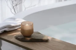 Scented wax glass candle, Uplift, Beige, 8,5x9,5 cm *