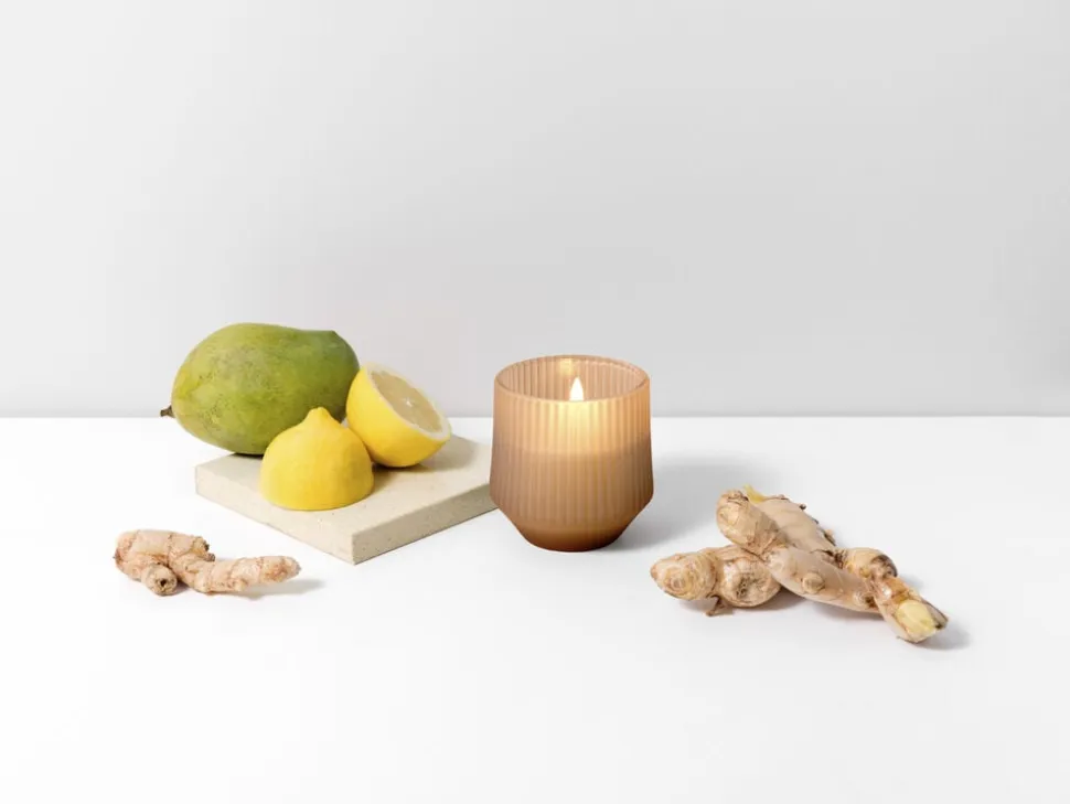 Scented wax glass candle, Uplift, Beige, 8,5x9,5 cm *