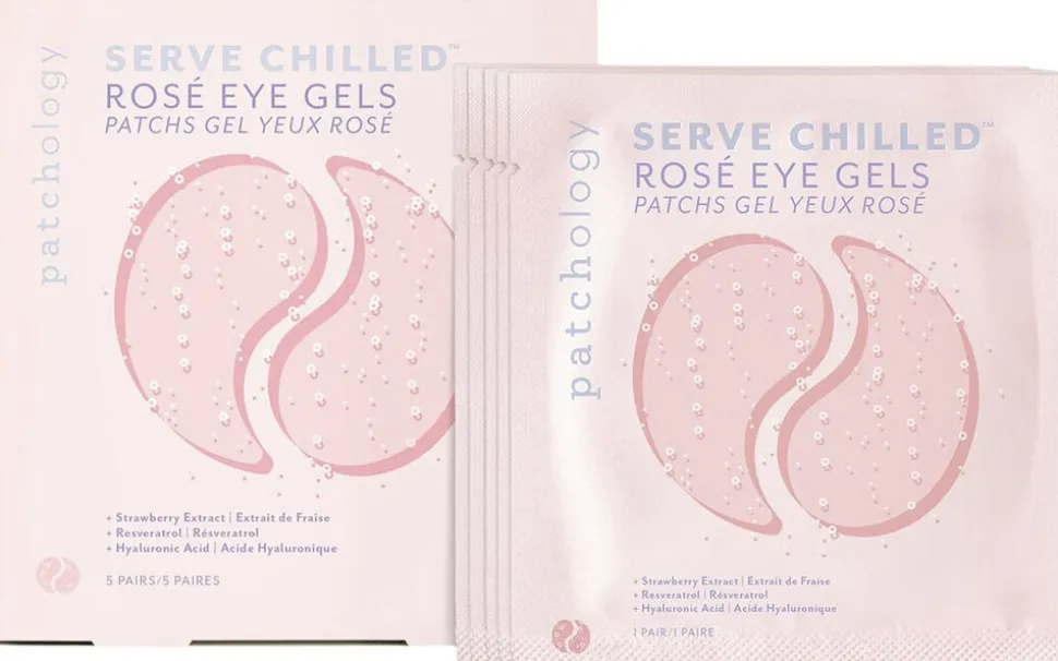 SERVED CHILLED ROSÉ EYE GELS