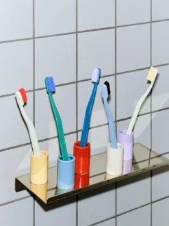 Tann Toothbrush-Off-white and red