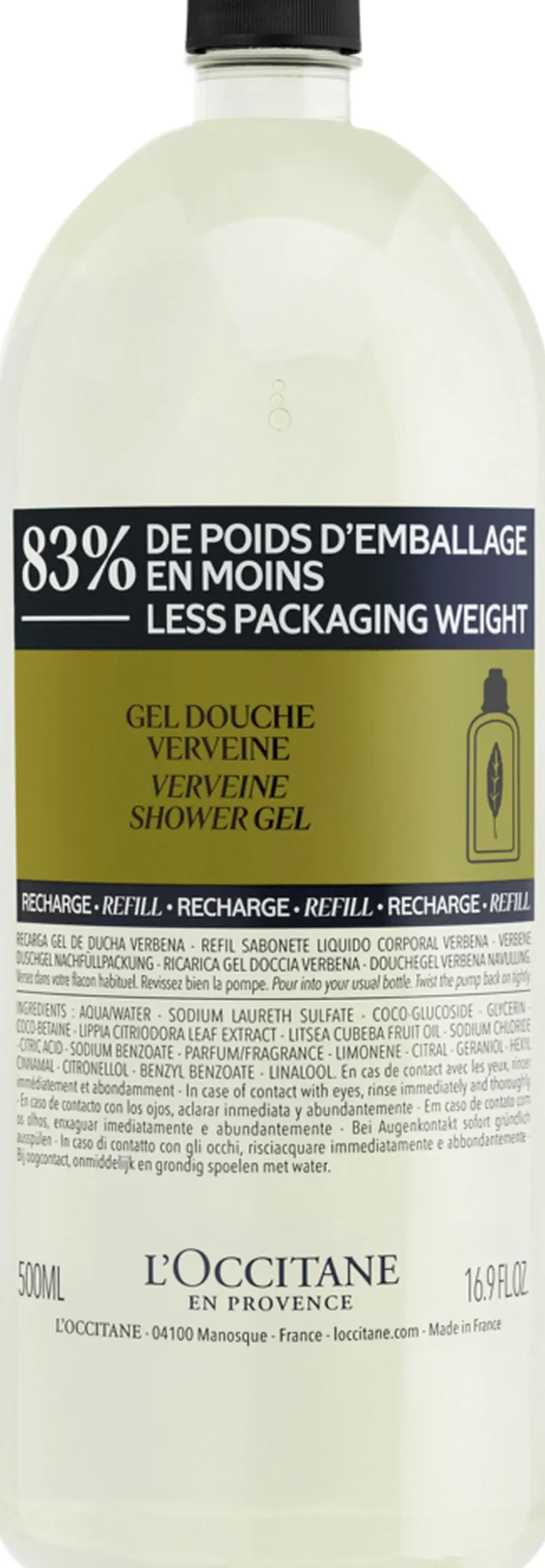 Verbena Refill Shower Gel 500ml